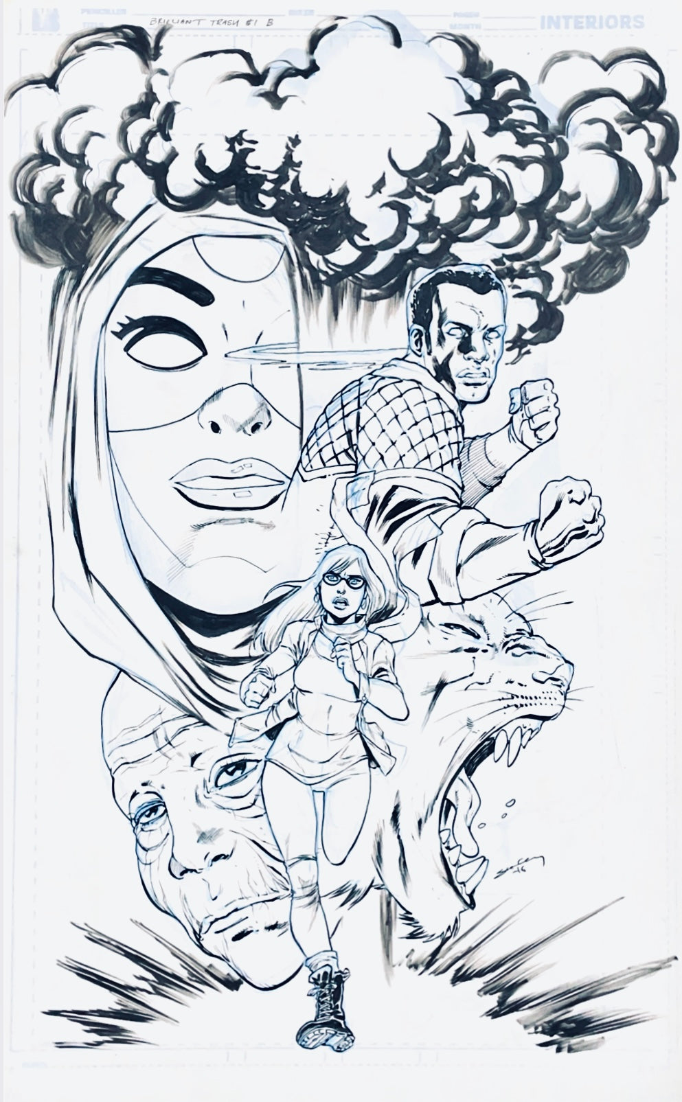 Tim Seeley - BRILLIANT TRASH 1 - Variant Cover Comic Art
