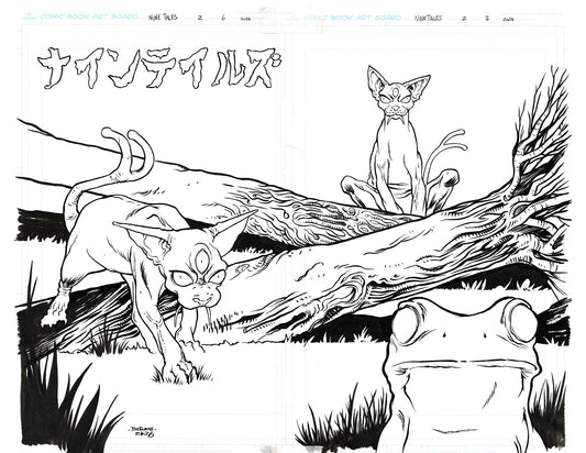 Davey DeForne - Nine Tales  Issue #2 Page #6  -7 Double page spread