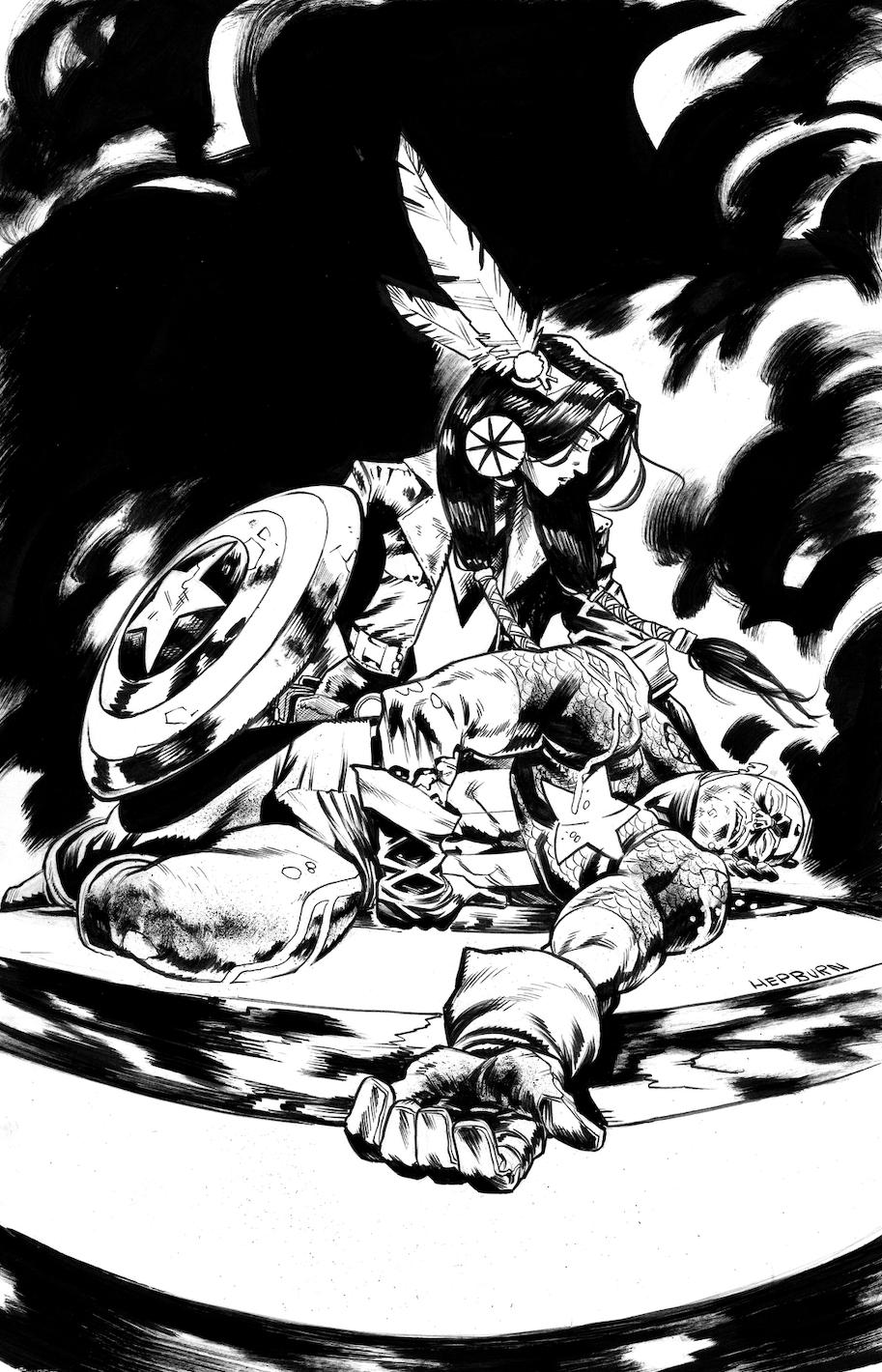 Scott Hepburn - X-VENGERS #1  REVELATION Variant Cover