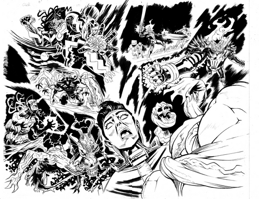 Scott Hepburn - Cosmic GhostRider Issue #4 -  Double page spread # 10 - 11