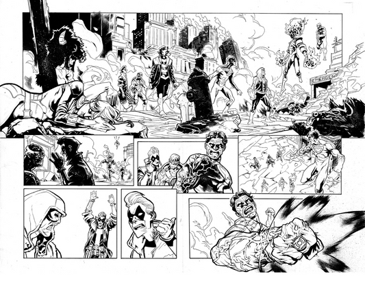 Scott Hepburn -  Rogue Rebellion Issue #2. -Double page spread # 2-3