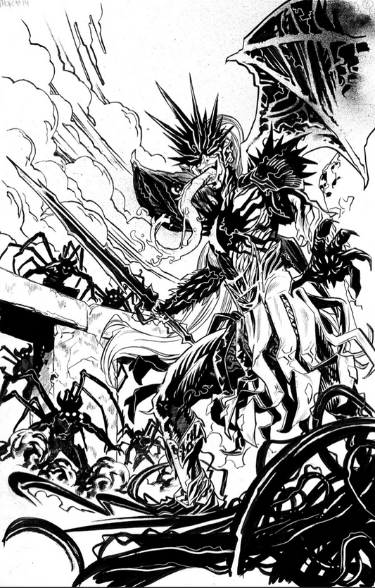 Scott Hepburn -   Thor Issue #14 -  Double page spread  #8