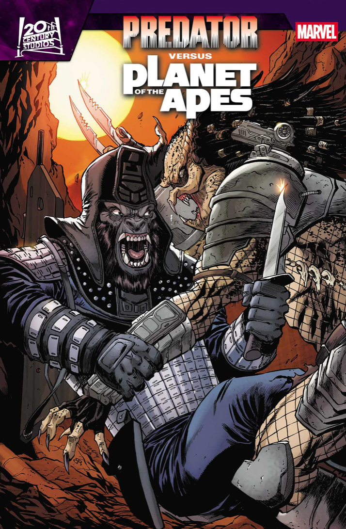 Tim Seeley -  Predator vs. The Planet Of The Apes #1  Variant Cover