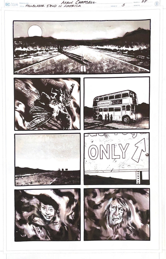 Aaron Campbell -  Hellblazer: Dead in America Issue 5 -  Page # 27