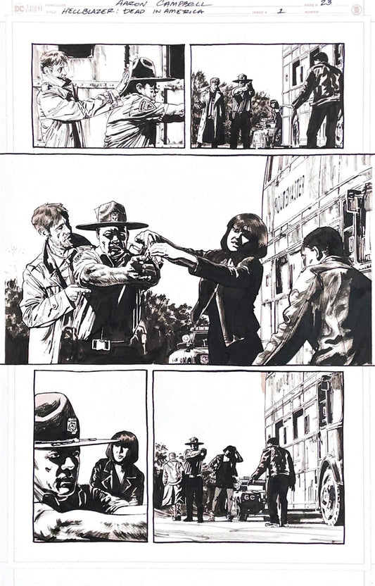 Aaron Campbell -  Hellblazer: Dead in America Issue 1 - Page #23