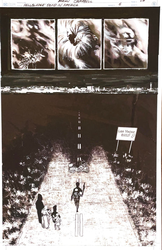 Aaron Campbell -  Hellblazer: Dead in America Issue 5 -  Page # 28
