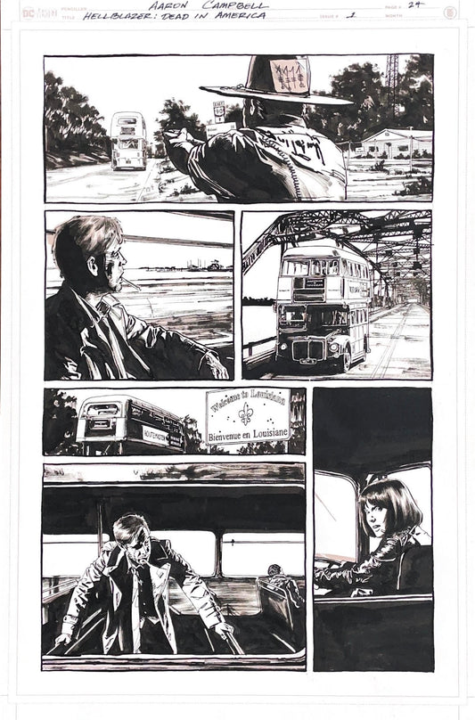 Aaron Campbell -  Hellblazer: Dead in America Issue 1 -  Page #24