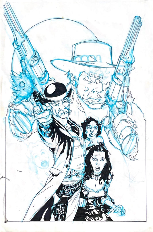 Kalman Andrasofszky - Wyatt Earp vs The Cisco Kid #1 Cover