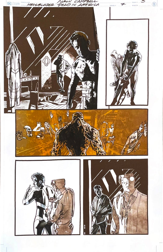 Aaron Campbell -  Hellblazer: Dead in America Issue 7 -  Page # 3