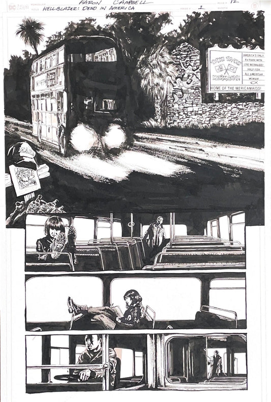 Aaron Campbell -  Hellblazer: Dead in America Issue 1 - Page #12
