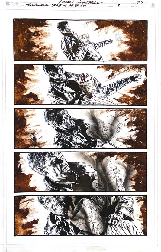Aaron Campbell -  Hellblazer: Dead in America Issue 7 -  Page # 25