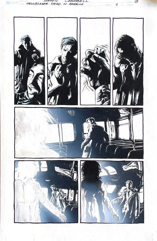 Aaron Campbell -  Hellblazer: Dead in America Issue 1 -  Page #15