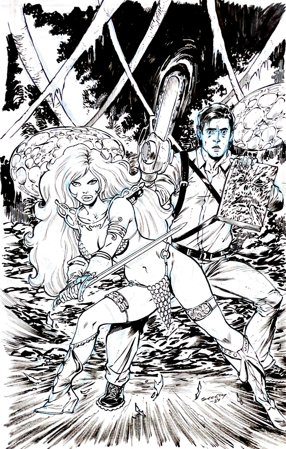 Tim Seeley - Red Sonja vs Army of Darkness 1 - Cover