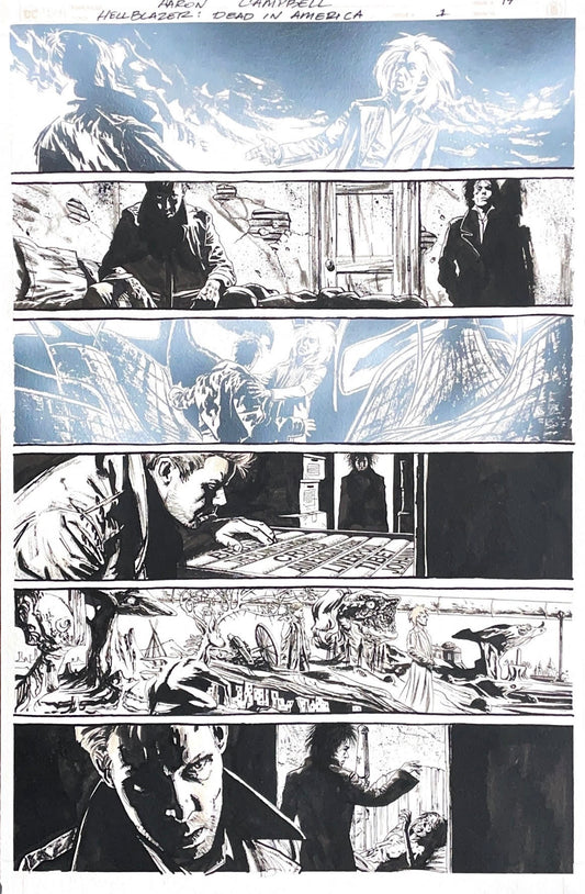 Aaron Campbell -  Hellblazer: Dead in America Issue 1 -  Page #17