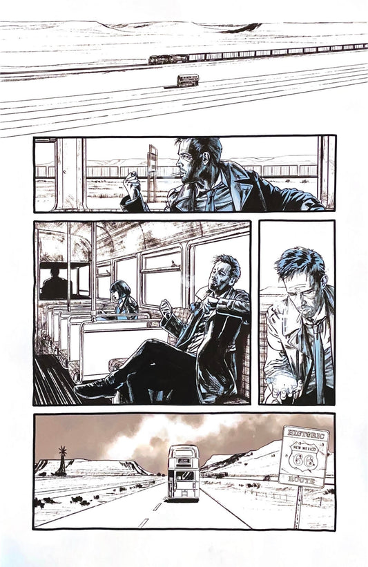 Aaron Campbell -  Hellblazer: Dead in America Issue 5 -  Page # 1