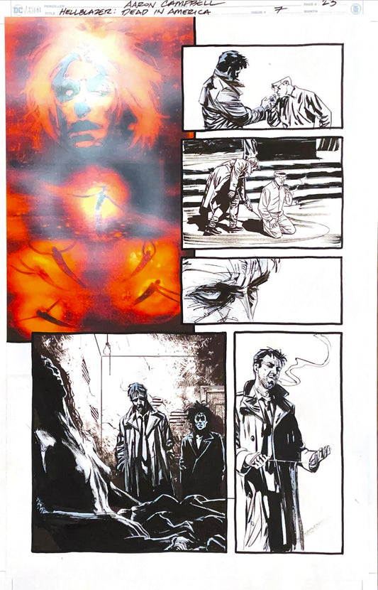 Aaron Campbell -  Hellblazer: Dead in America Issue 7 -  Page # 23